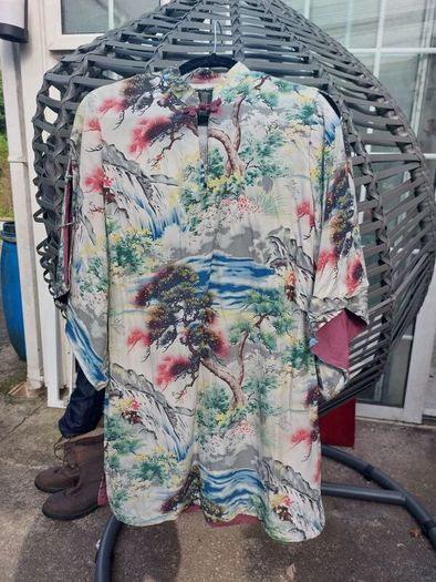 Oriental mini dress/top (free post)