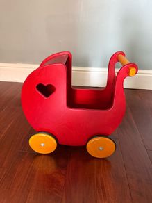Moover wooden dolls pram