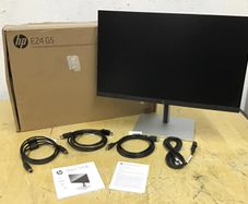 HP E24 G5 FHD Monitor computer monitor 60.5 cm (23.8") 1920 x 1080 pixels Full HD LED 1x HDMI, 1 x VGA, 1 x DisplayPort 1.2, Silver, Black