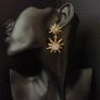 Star Starburst Drop Earrings Image 3