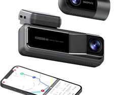 Miofive Dash Cam Front and Rear, 4K+2K Dual Dash Camera for Cars with 5G Wifi, GPS, 3840 UHD Recorder, Built-In 128G eMMC Storage, Night Vision, Motion Detection, G Sensor Powered by Super Capacitor