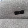 3 Seater Beige Fabric Power Recliner Sofa - Ashbrook Image 5