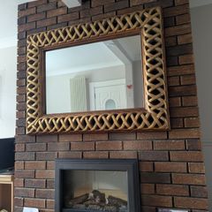 Vintage gold framed wall mirror - excellent condition