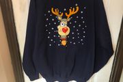 Fruit of the loom reindeer Xmas sweatshirt size 2xl