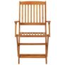 5 Piece Folding Garden Dining Set Solid Acacia Wood Image 9