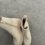 UK 13 cream boots Image 4
