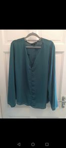 Forest green blouse size 20