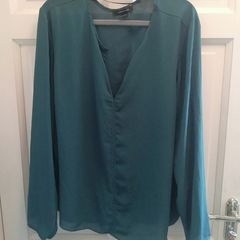 Forest green blouse size 20