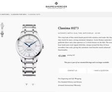 Brand-new Baume & Mercier Classima 10273 Men's Watch