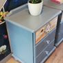 Matching pair of 3 drawer bedside lockers newly restyled Image 4