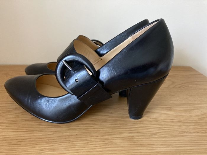 Black quality leather shoes 6