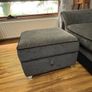 Grey Sofa, Love Chair and Footstool Set Image 5