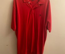 Ralph Lauren red polo shirt (XL)