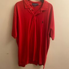 Ralph Lauren red polo shirt (XL)