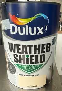 Dulux Weather Magnolia Shield Smooth Masonry paint, 5L Tub