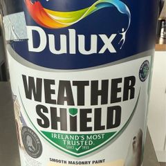 Dulux Weather Magnolia Shield Smooth Masonry paint, 5L Tub