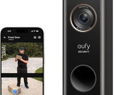 eufy Security Dual Camera S330(Battery-Powered) Add-on, Wireless Video Doorbell with Package Detection, 2K HD, Family Recognition, No Monthly Fee, Doorbell Camera Wireless, Dual Motion Detection