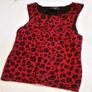 Wine & Black Leopard Print Design Crop Top Image 2