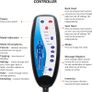 Seat with 2 Heat Levels, Extra Memory Foam Cushion with 10 Vibration Massage Motors, Image 2