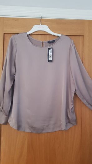 M&S Dark Gold Blouse Size 20