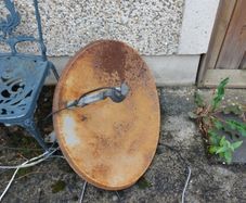 satelite with cable about 15m and converter