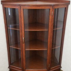 Vintage Corner Display Cabinet