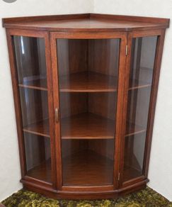 Vintage Corner Display Cabinet