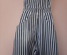 vintage beautiful dungarees with braces