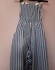 vintage beautiful dungarees with braces