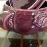 Vintage Sadler Pottery Beetroot Funny Face Lidded Jar Glazed Burgundy Image 7
