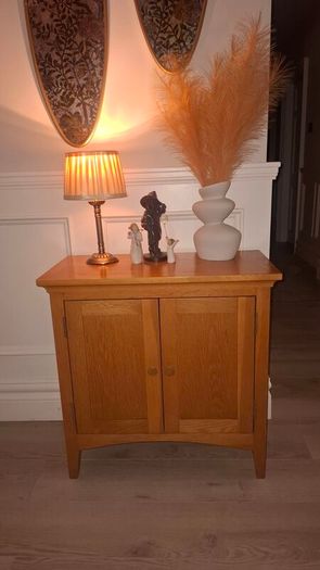 Traditional Wooden Storage Cabinet - Warm Oak