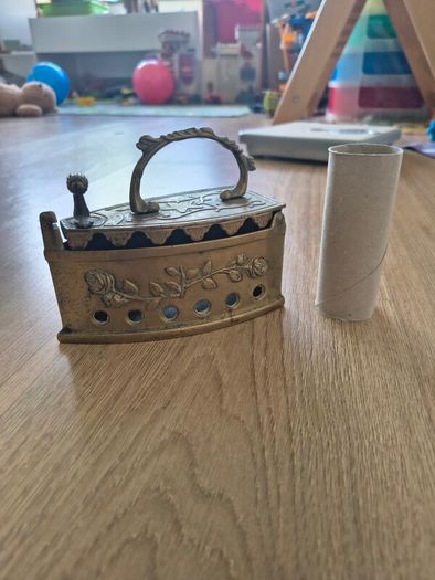 Antique brass iron