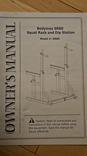 Bodymax Sr80 Squat Rack And Dip Station For Sale in Ardattin, Carlow ...