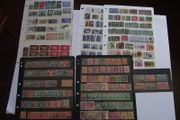 The collection of old stamps from New Zealand on stock cards (from Queen Victoria up to 1980s)