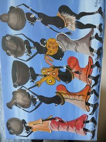 Original signed acrylic painting 68cm by 47 cm