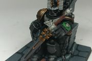 Space Marine on throne