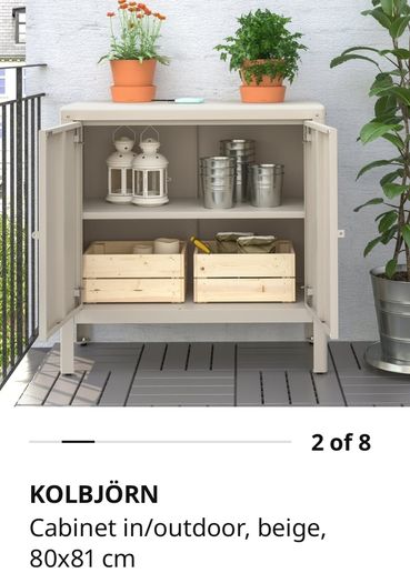 IKEA Kolbjorn Beige metal cabinet