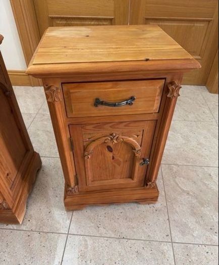 2 x Bedside Locker - Solid