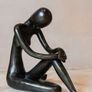 Sitting Lady - Bronze Image 7