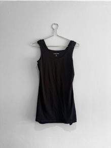 Pre Owned Dunnes Stores Black Tank Tops x3