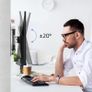 TV Wall Bracket Mount Swivel and Tilt for Most 15"-32" LED, LCD, OLED Flat Screen TVs and Monitors with VESA 75x75-100x100mm up to 13kg Full Motion Monitor Wall Bracket (FREE POSTAGE) Image 5