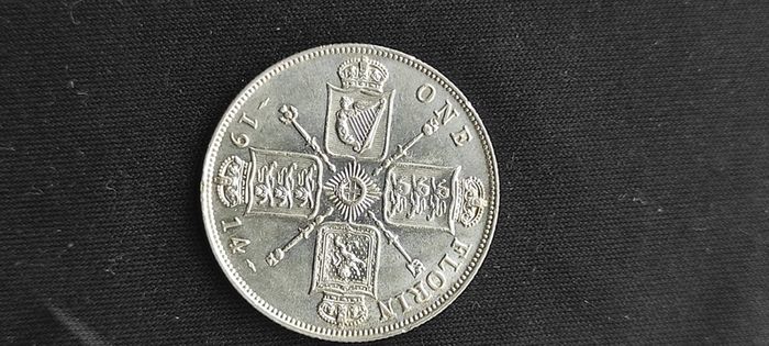 silver coin Florin 1914