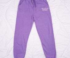 Juicy Couture Purple Lilac Graphic Cuffed Joggers Sweatpants Size S