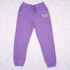 Juicy Couture Purple Lilac Graphic Cuffed Joggers Sweatpants Size S