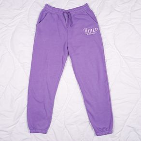 Juicy Couture Purple Lilac Graphic Cuffed Joggers Sweatpants Size S