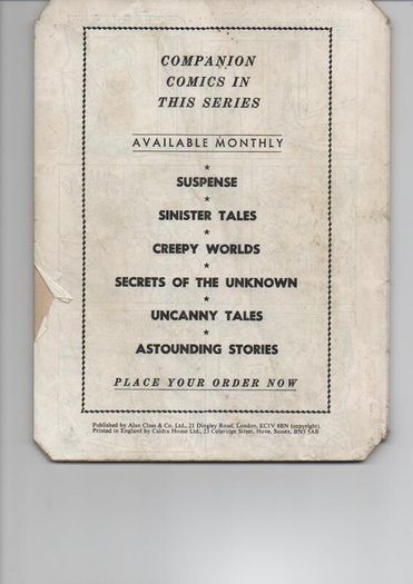 Secrets Of The Unknown #206 Alan Class Uk Comic