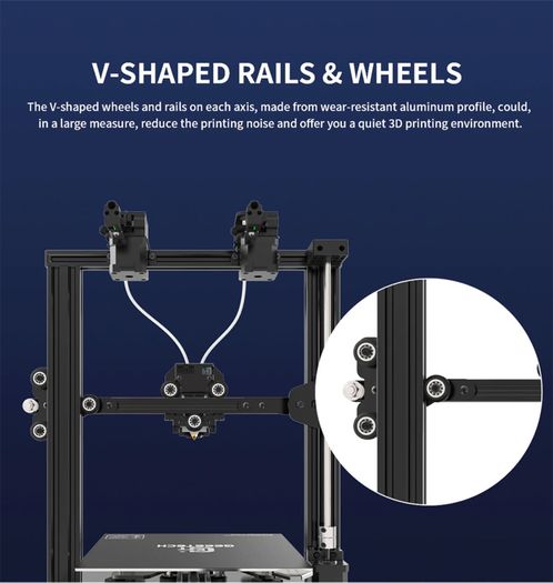 A20M 3d printer multi color Dual Extruder & Z axis, High Precision DIY Kit 3D printing machine, Filament Detector
