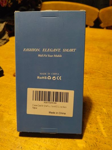 Mobile leather Black phone cover, New in Box. For a One plu.rNord CE 2 lite.