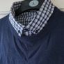 Men's jumper and fake shirt underneath Image 2