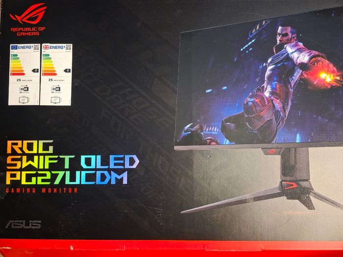 ROG OLED PG27UCDM gaming monitor 27-inch 240Hz 4K Tandem QD-OLED panel